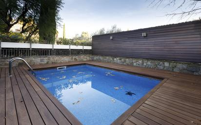 Swimming pool of Flat to rent in  Barcelona Capital  with Air Conditioner, Heating and Private garden