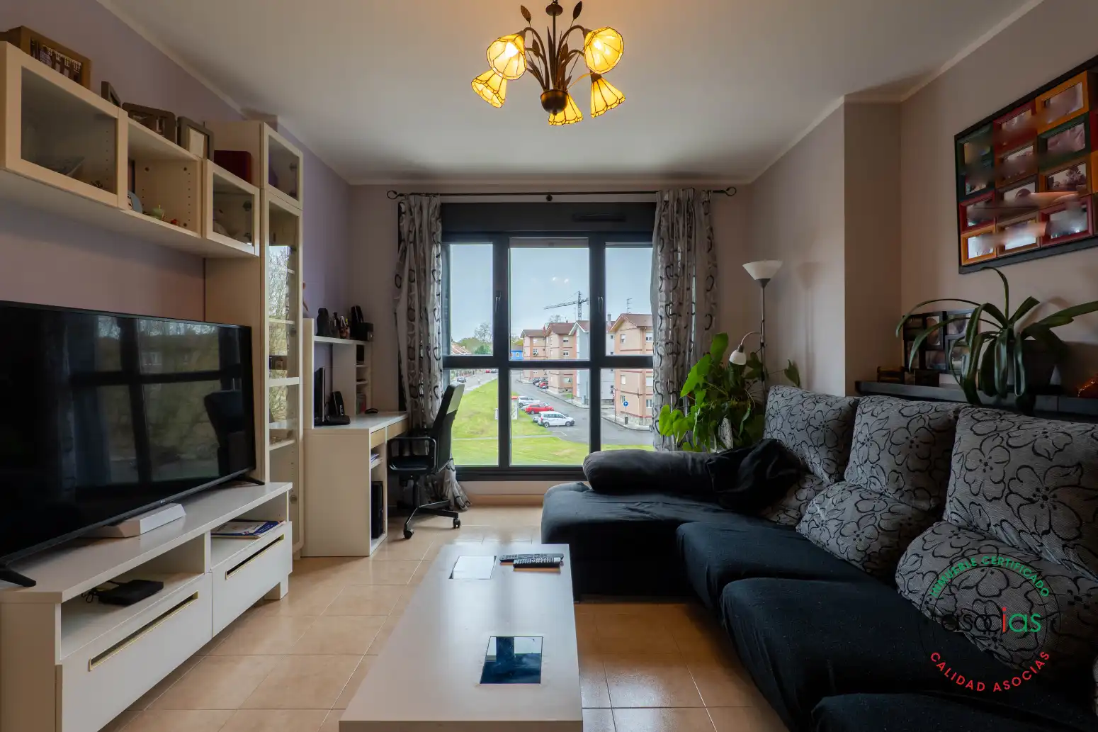 Wohnzimmer von Wohnung zum Verkauf in Gijón  mit Heizung, Terrasse und Abstellraum