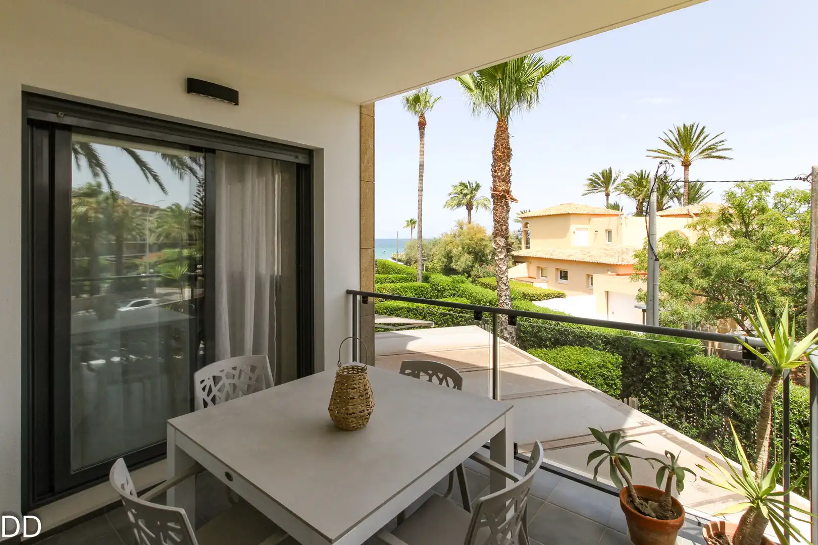 Terraza de Apartamento de alquiler en Dénia con Aire acondicionado, Terraza y Amueblado