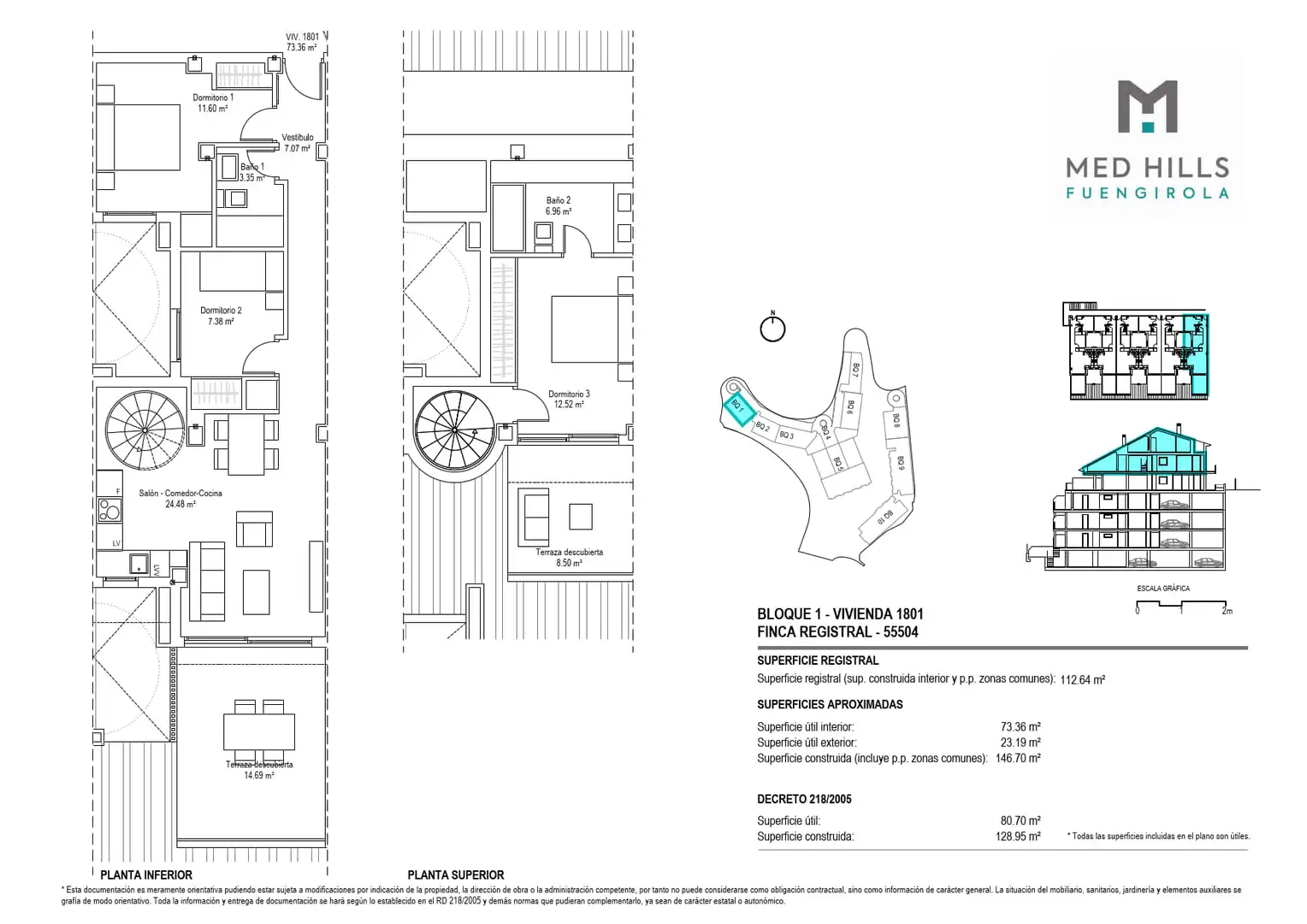 Neubau-Penthouse mit Pool zum Verkauf in Calle Zorzal 16
