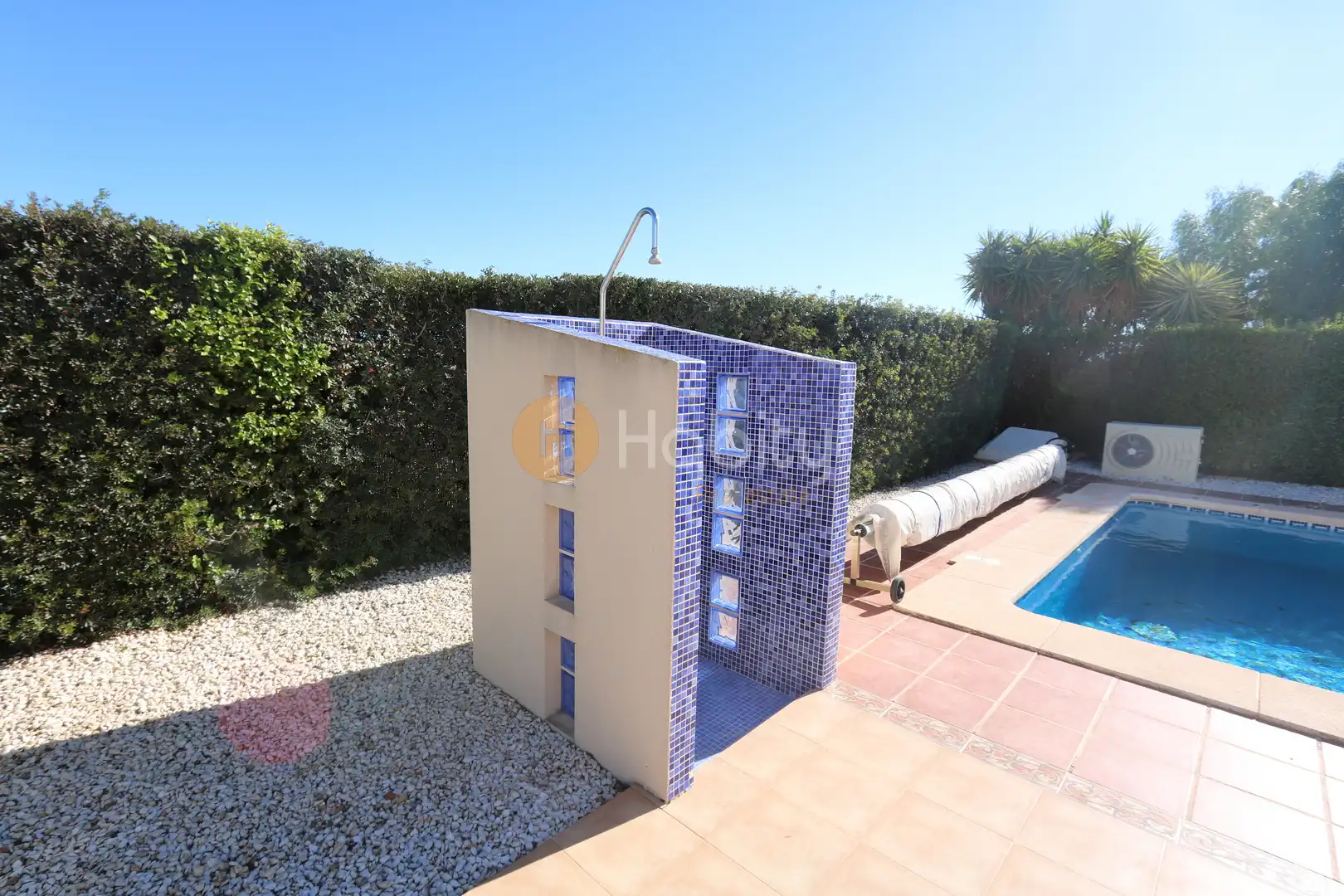Piscina de Casa o chalet en venta en Fuente Álamo de Murcia con Aire acondicionado, Calefacción y Jardín privado