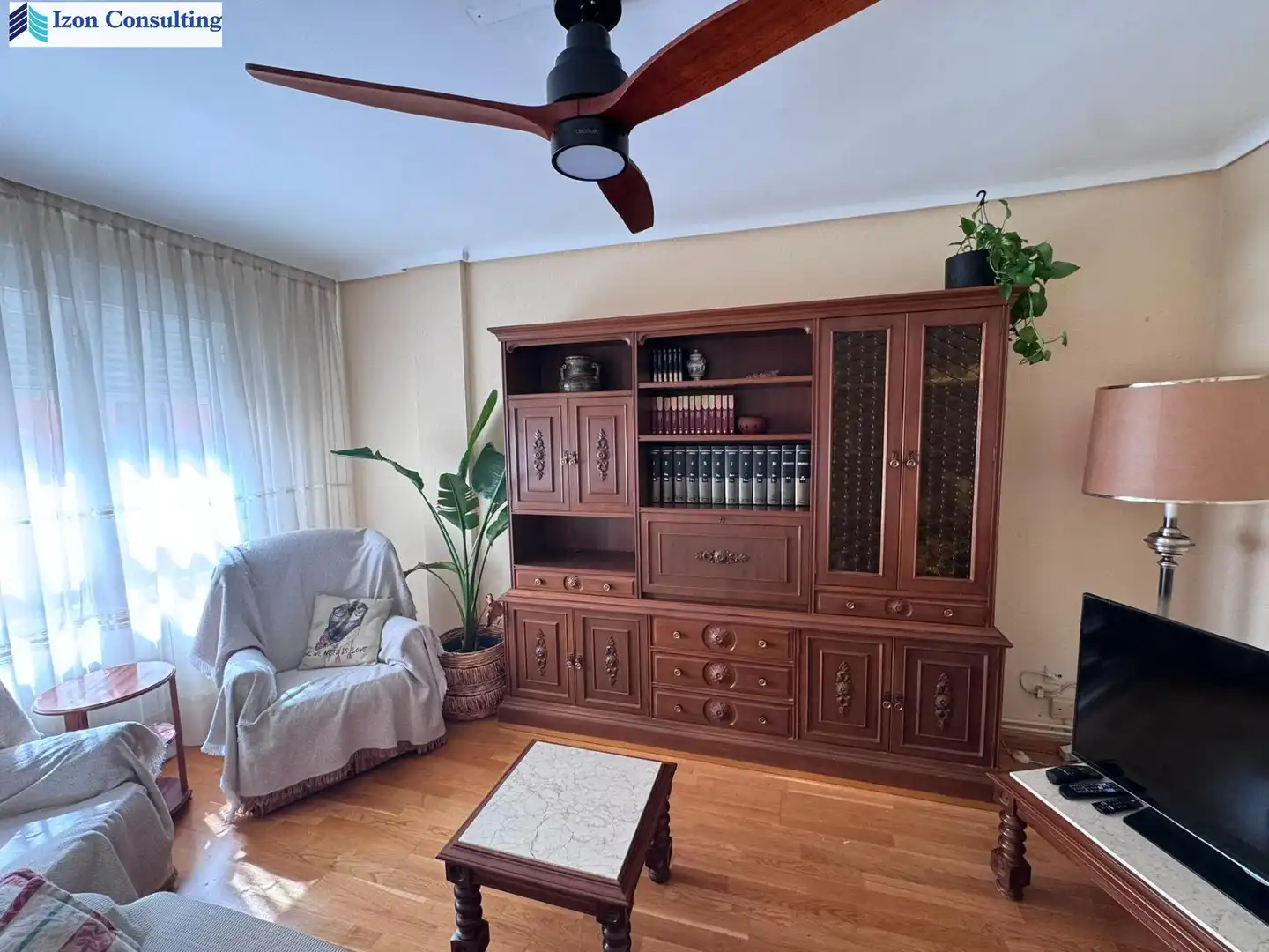 Living room of Flat for rent in Albacete  with Heating and Furnished