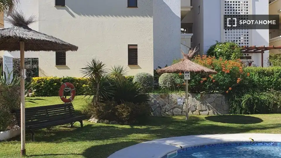 Piscina de Apartamento para compartir en Ayamonte con Aire acondicionado, Calefacción y Terraza