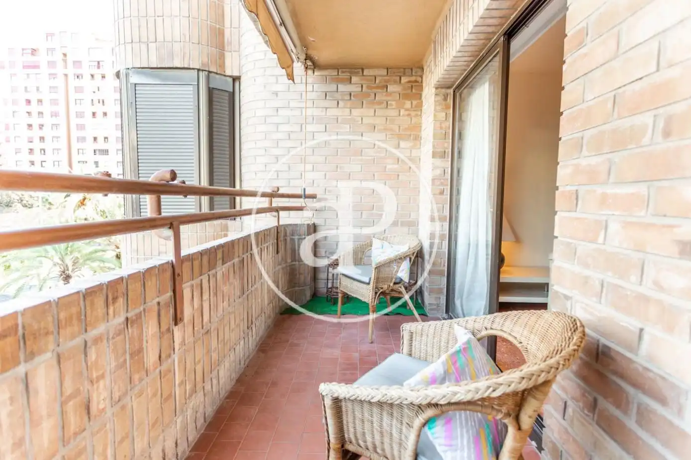 Terraza de Piso de alquiler en Valencia con Calefacción, Jardín privado y Amueblado