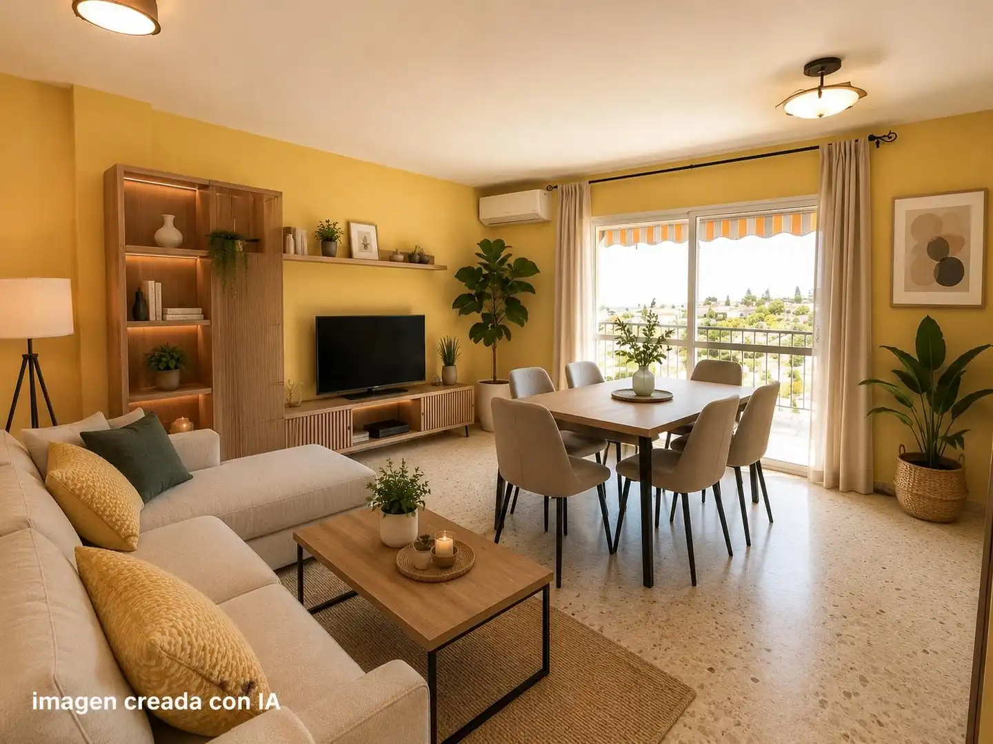 Sala de estar de Casa adosada en venta en Rincón de la Victoria con Aire acondicionado, Calefacción y Terraza