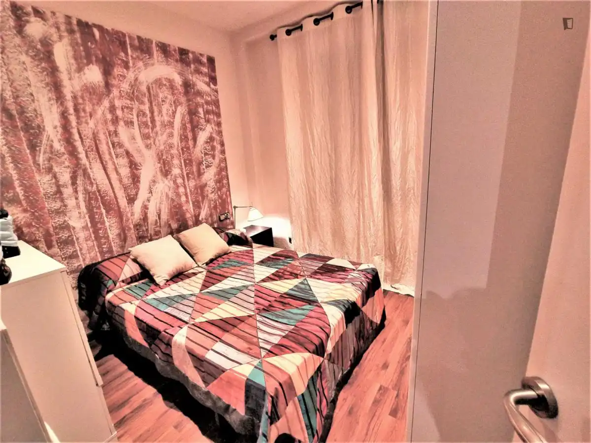 Bedroom of Study for rent in Barcelona  with Air Conditioner, Heating and Furnished