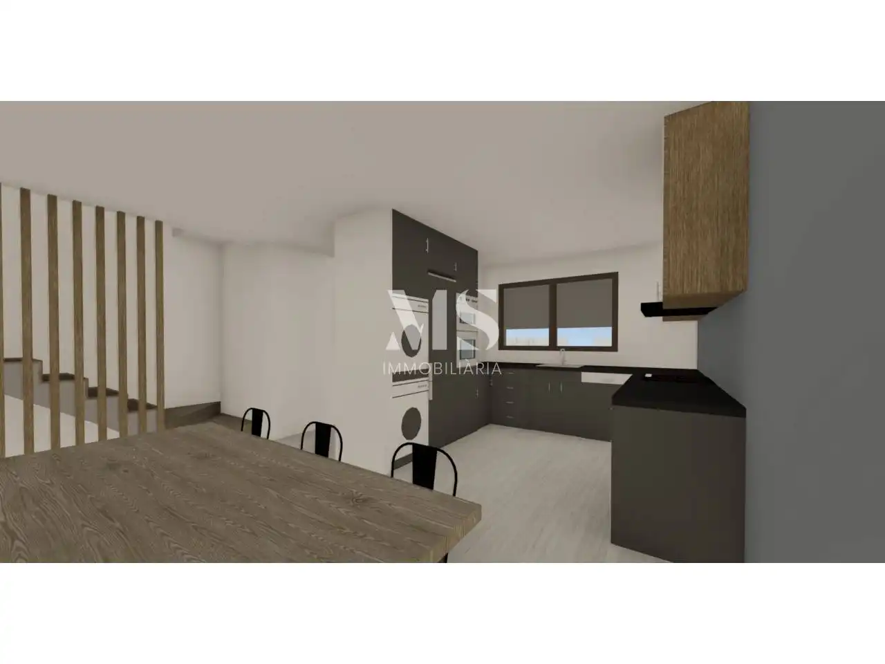 Cocina de Casa o chalet en venta en Santa Maria d'Oló con Jardín privado