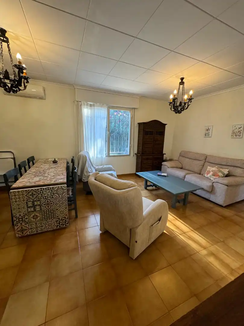 Sala de estar de Casa o chalet en venta en Vilallonga / Villalonga con Aire acondicionado, Jardín privado y Terraza