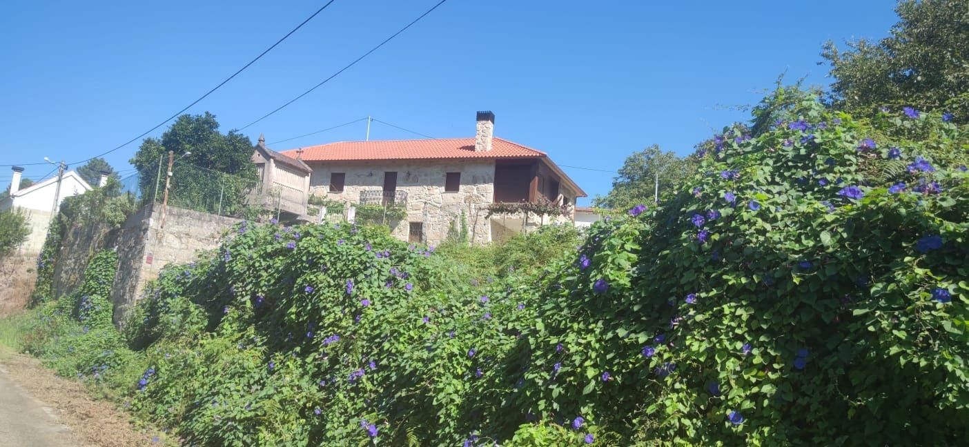 Vista exterior de Casa o xalet en venda en Crecente amb Jardí privat i Moblat