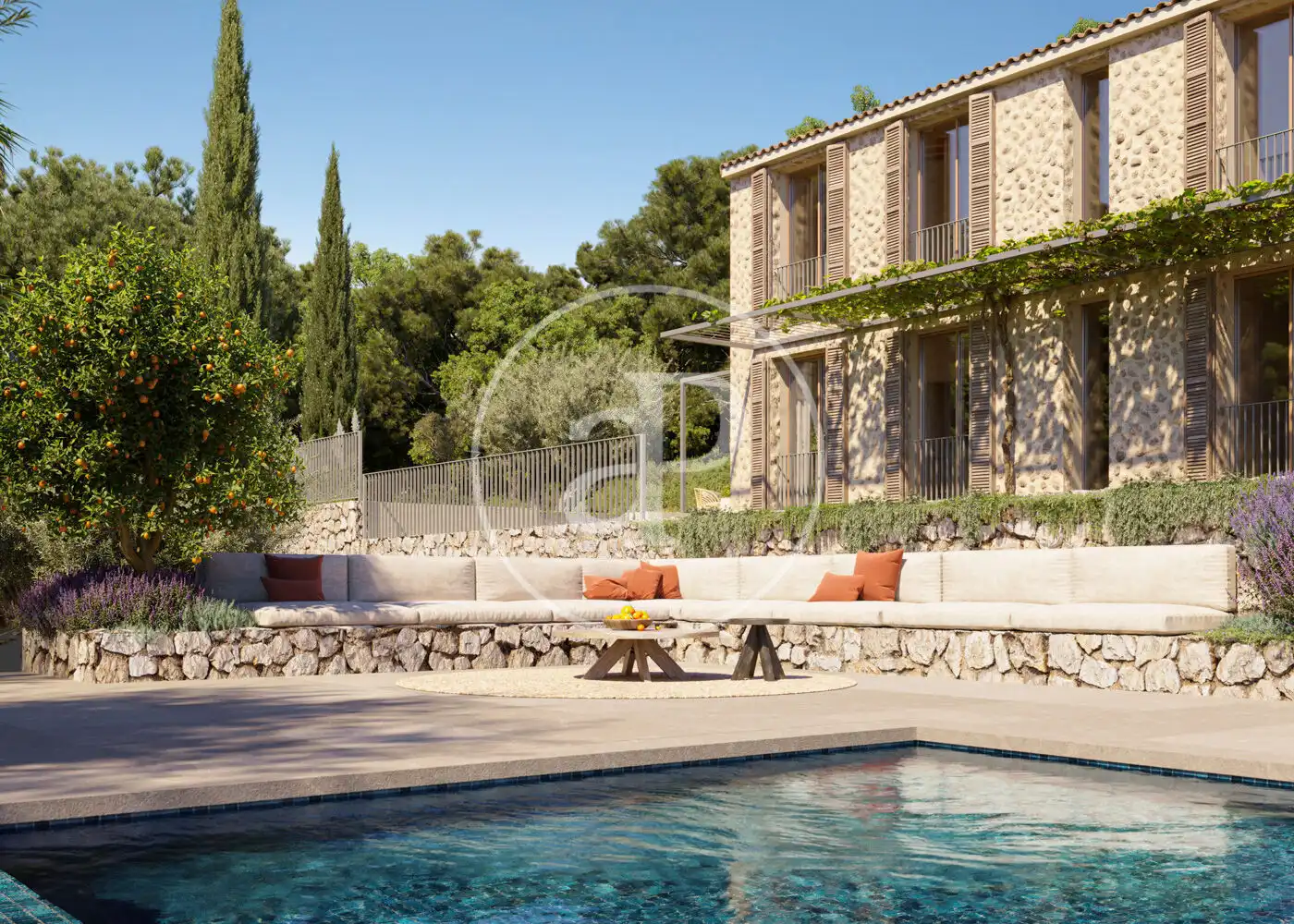 Exterior view of Houses for sale in Deià  with Air Conditioner, Heating and Private garden