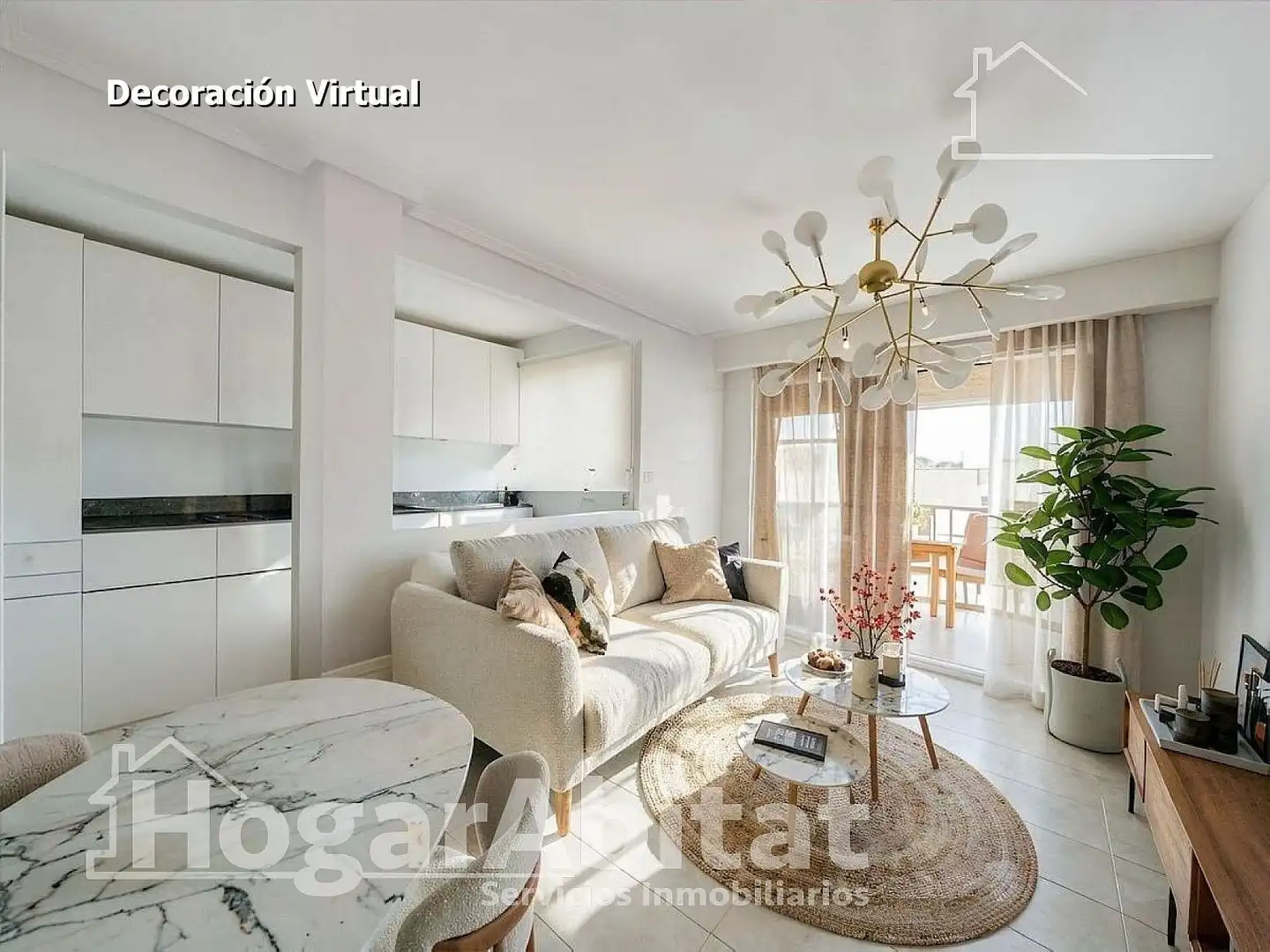 Sala de estar de Piso en venta en Santa Pola con Aire acondicionado, Calefacción y Terraza
