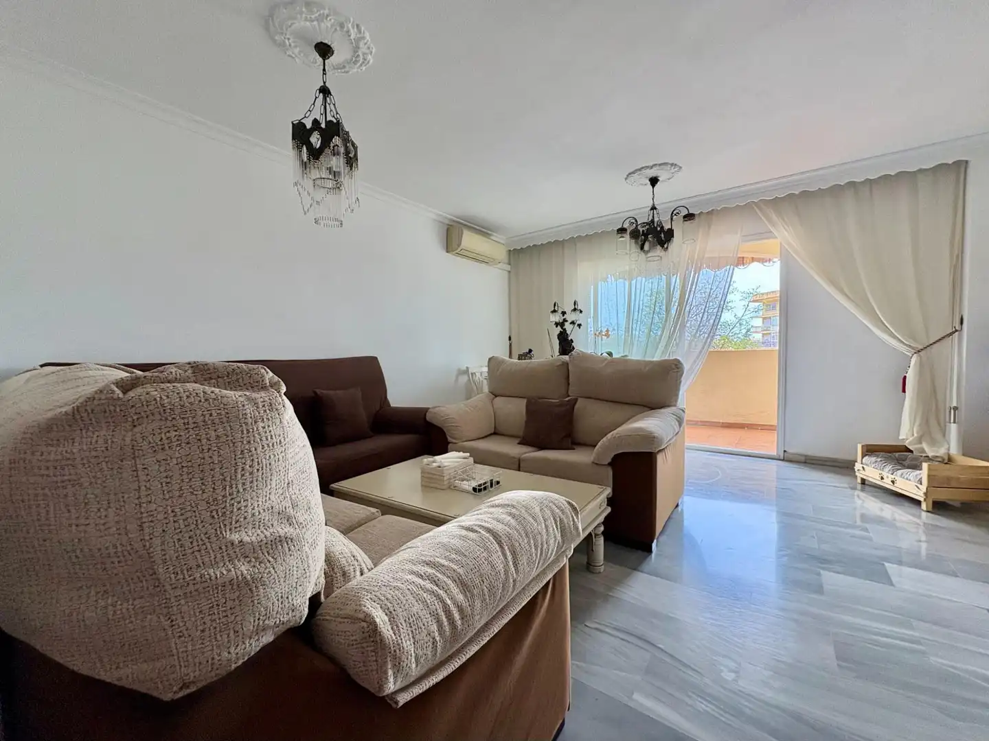 Sala de estar de Piso en venta en Málaga con Aire acondicionado, Terraza y Amueblado