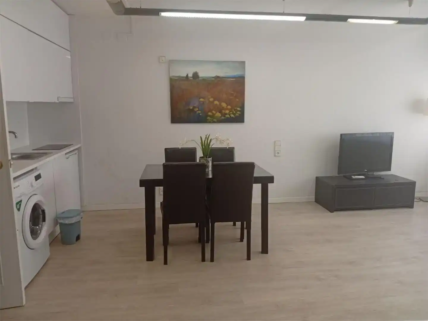 Esszimmer von Loft zur Miete in Valencia mit Klimaanlage, Parkett und Möbliert
