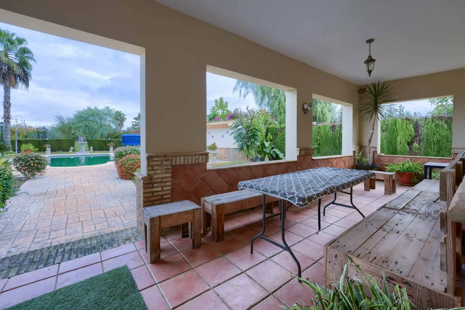 Garden of Country homes for sale in Pilas  with Private garden, Terrace and Swimming Pool
