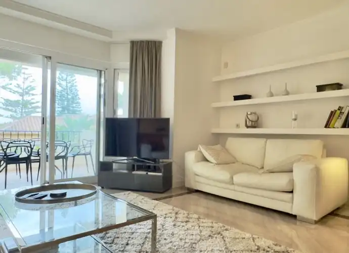 Living room of Apartments for sale in Marbella  with Air Conditioner, Storage room and Furnished