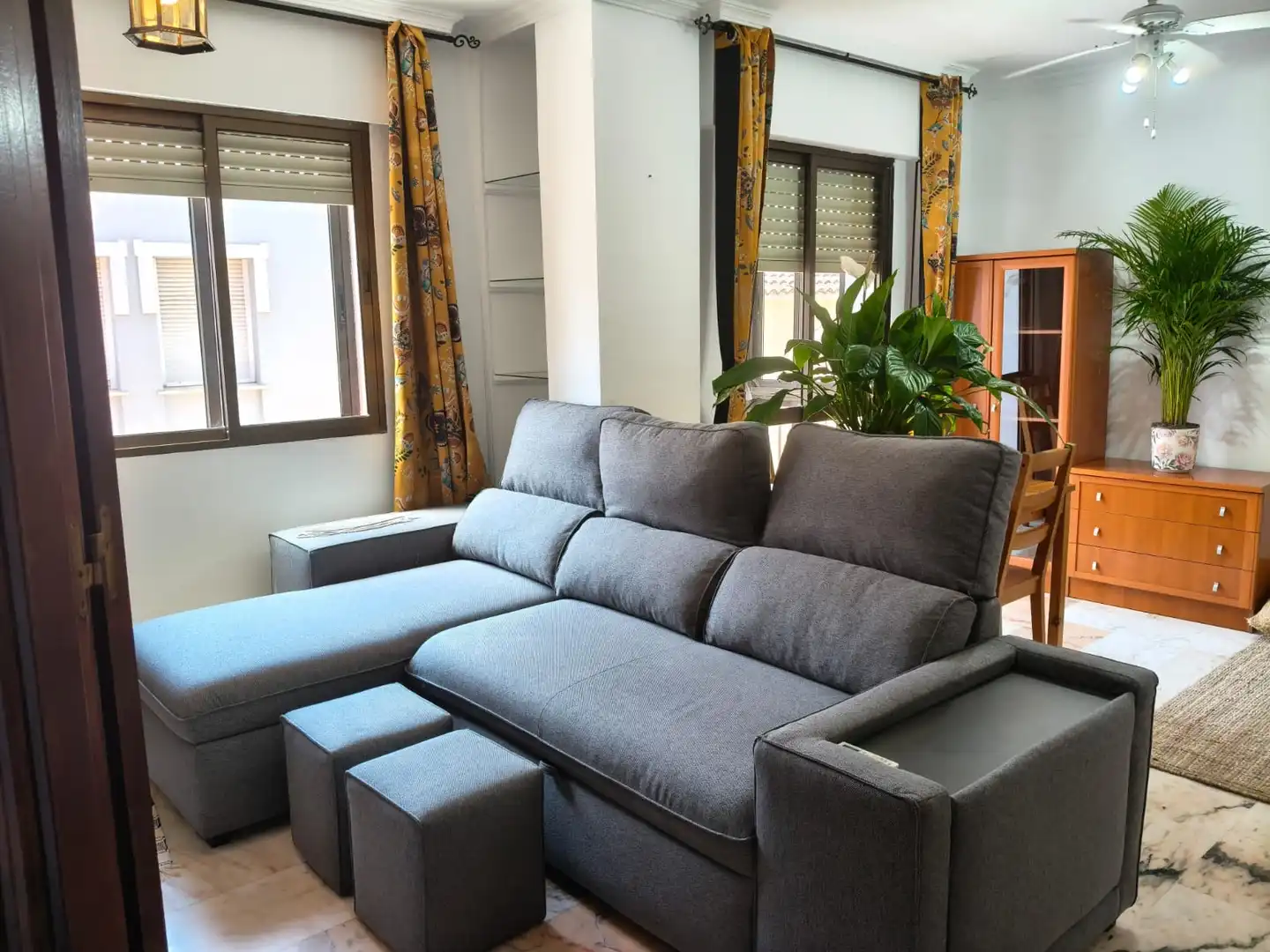 Sala d'estar de Pis de lloguer en Málaga amb Aire condicionat, Calefacció i Terrassa