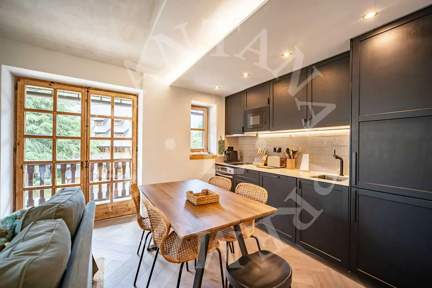 Kitchen of Flat for sale in Naut Aran  with Heating, Parquet flooring and Furnished