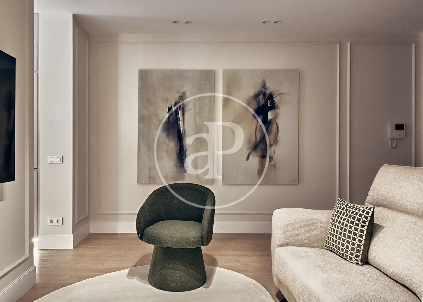 Sala de estar de Piso en venta en Madrid con Aire acondicionado, Calefacción y Amueblado