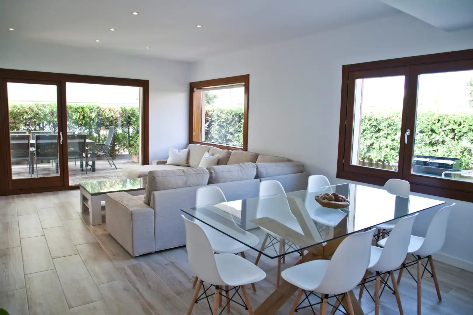 Sala de estar de Casa adosada en venta en  Palma de Mallorca con Aire acondicionado, Calefacción y Jardín privado
