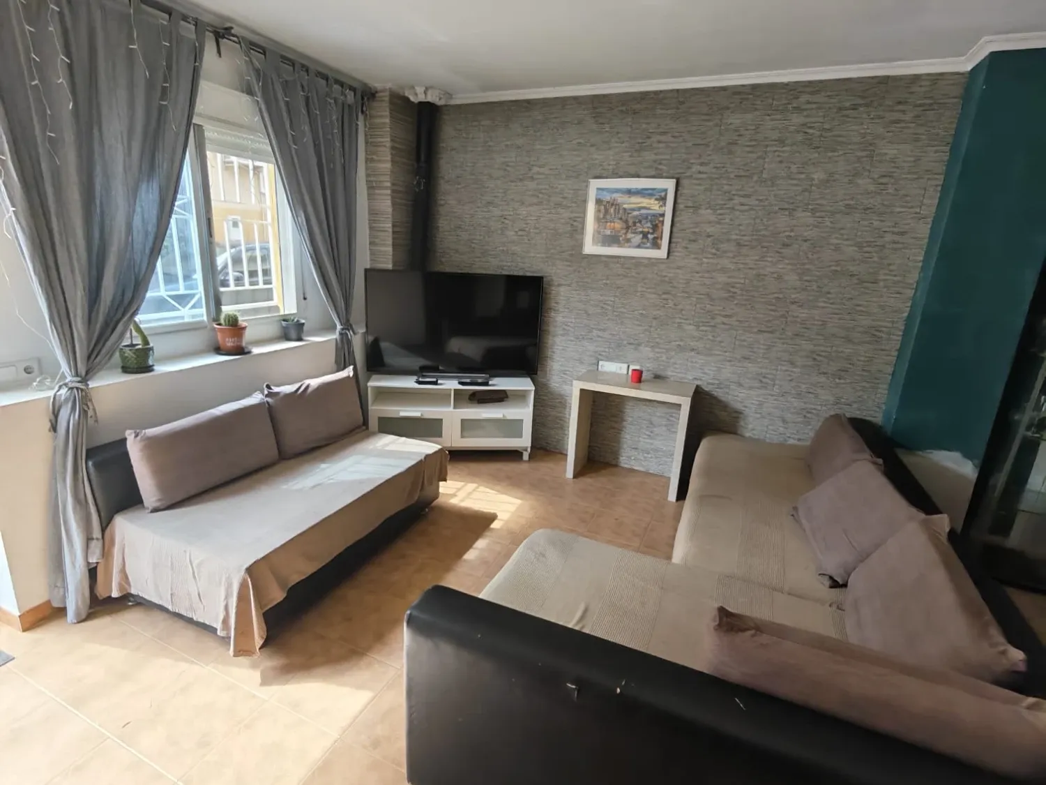 Sala de estar de Casa o chalet de alquiler en  Murcia Capital con Aire acondicionado y Amueblado