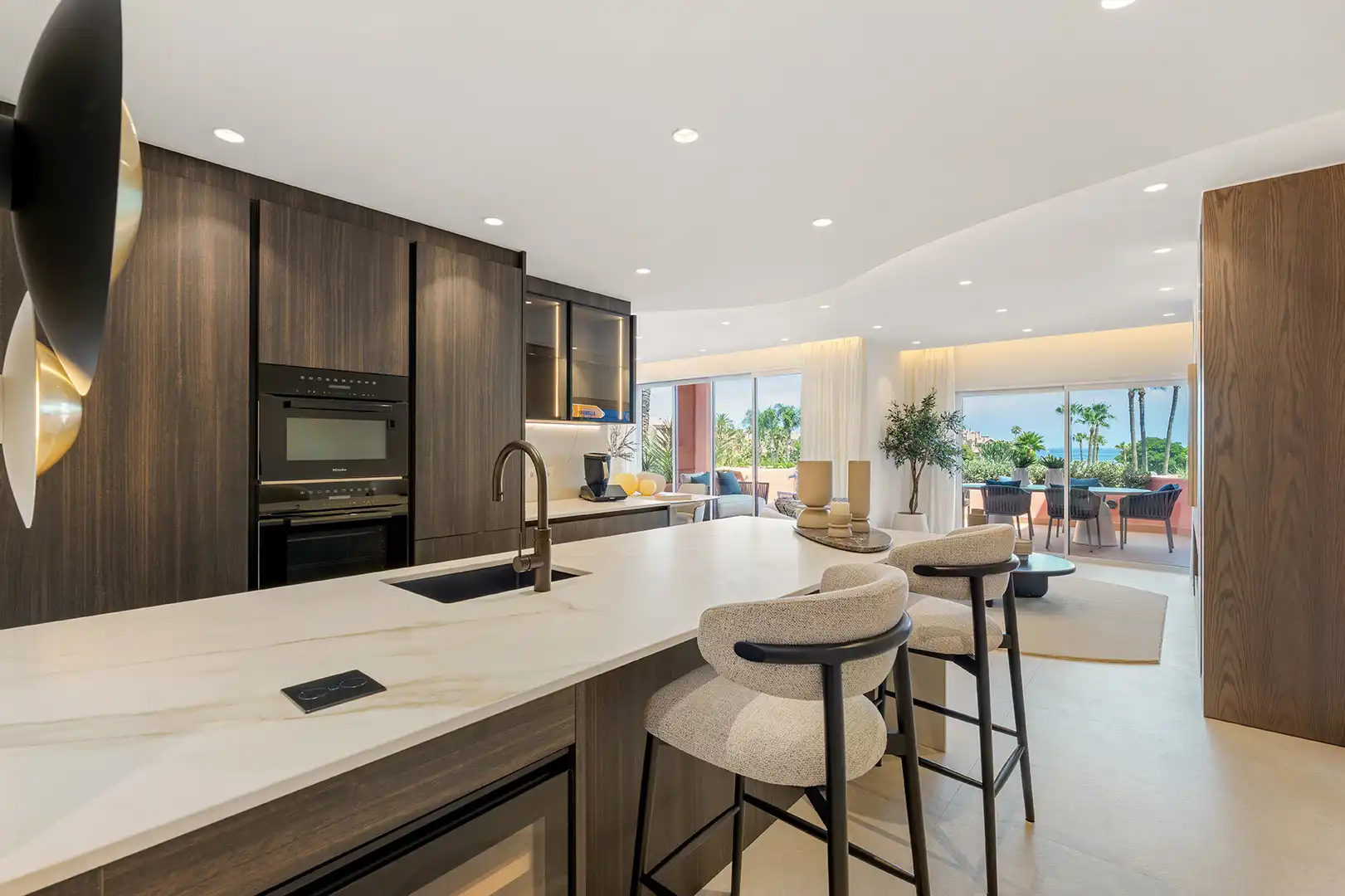 Kitchen of Apartments for sale in Estepona  with Air Conditioner, Terrace and Swimming Pool