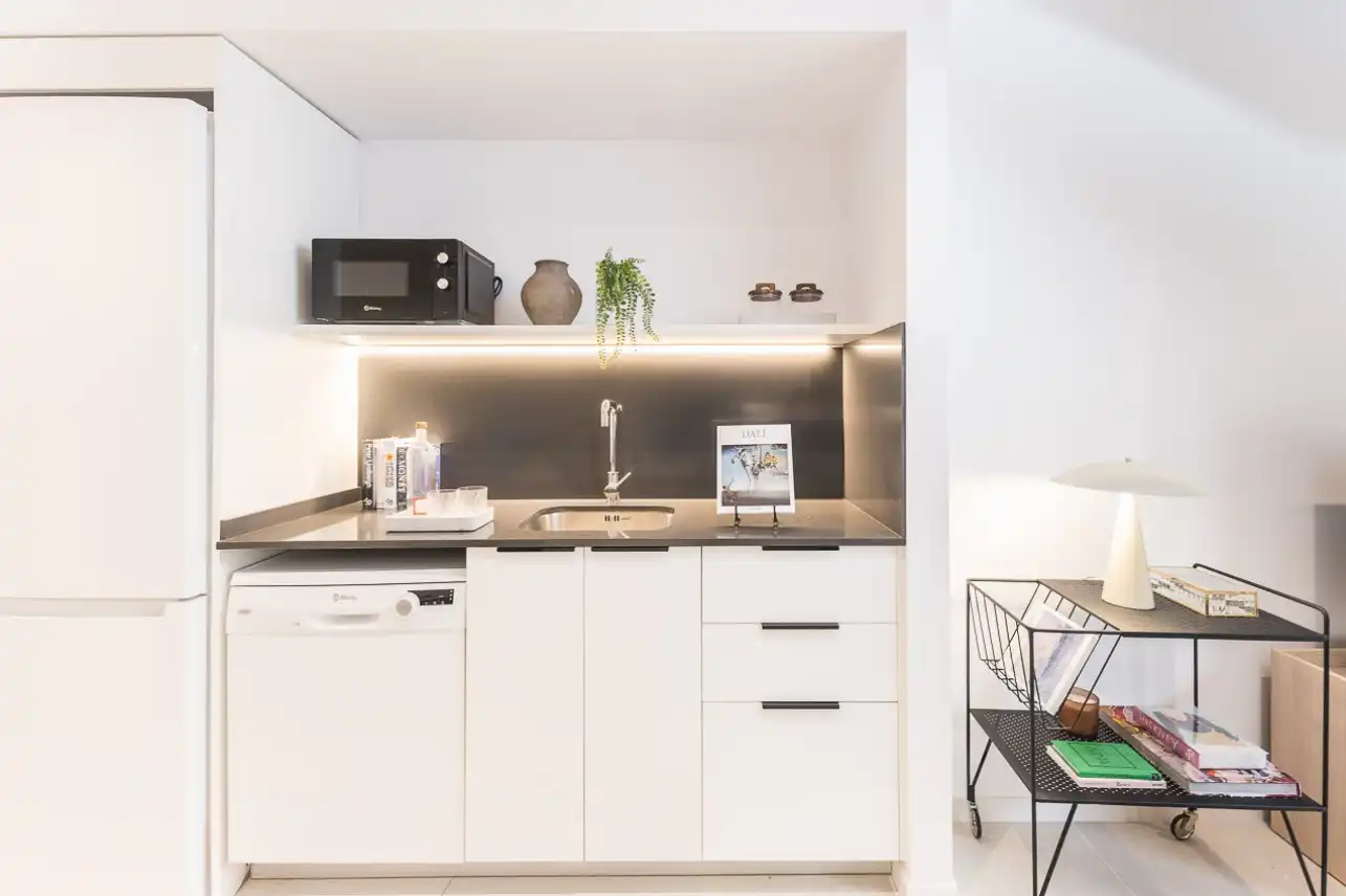 Cuina de Apartament de lloguer en Barcelona amb Aire condicionat, Calefacció i Terrassa