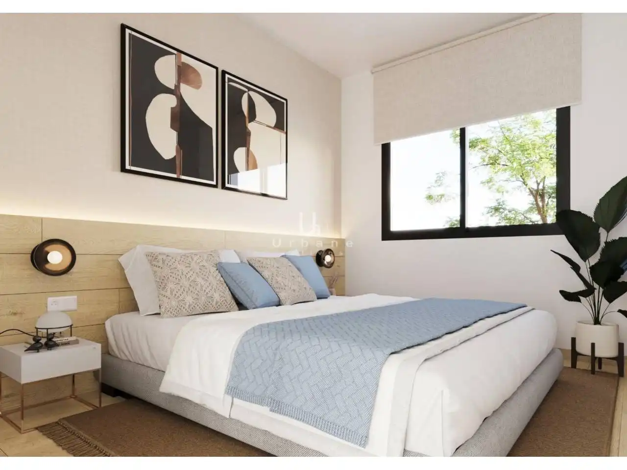 Bedroom of Attic for sale in Mutxamel  with Air Conditioner, Parquet flooring and Terrace