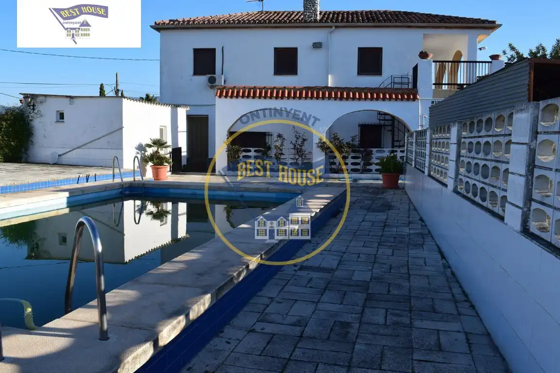 Vista exterior de Casa o chalet en venta en Ontinyent con Aire acondicionado, Jardín privado y Terraza
