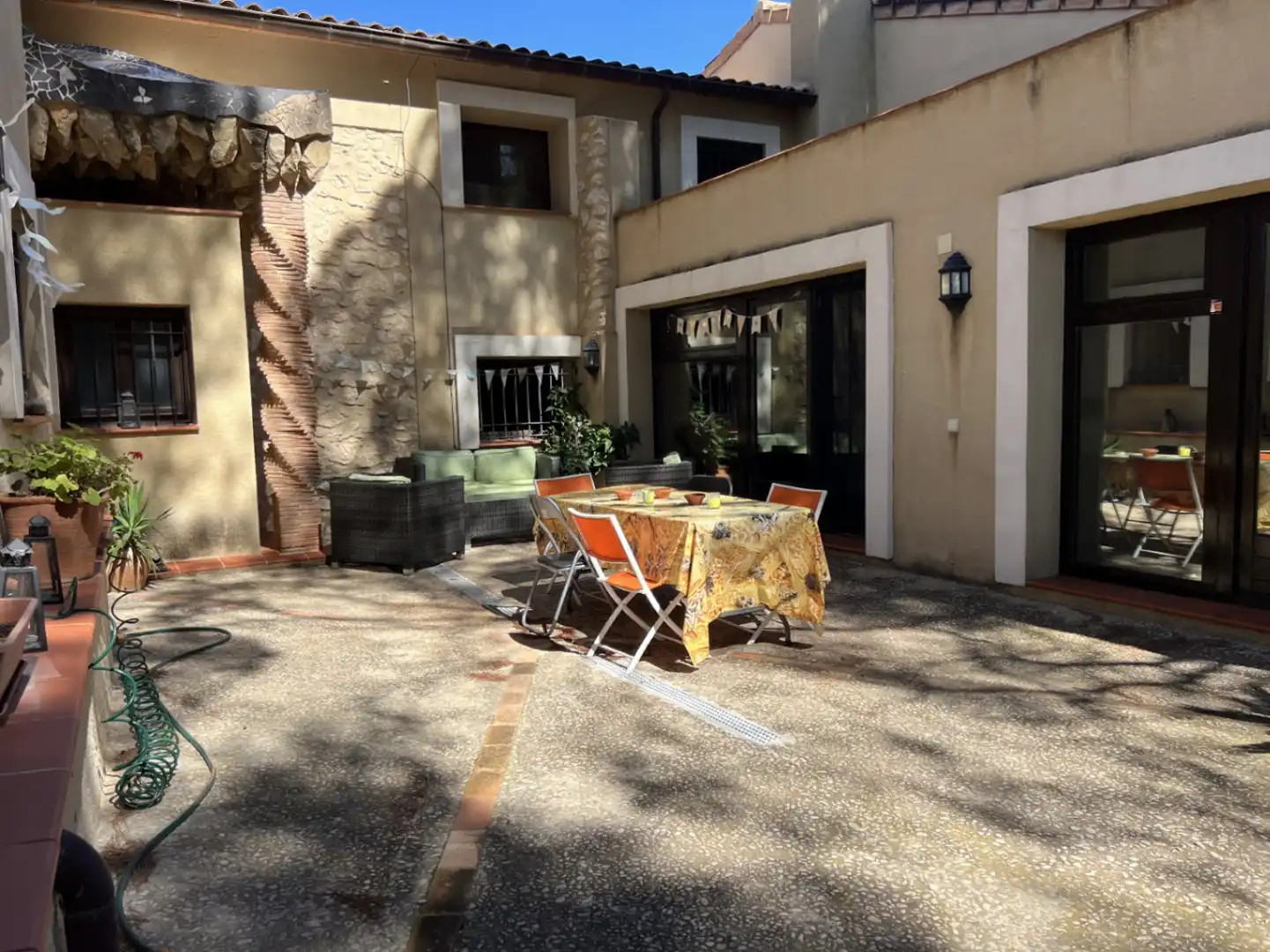 Terraza de Finca rústica en venta en Ibi con Aire acondicionado, Jardín privado y Trastero