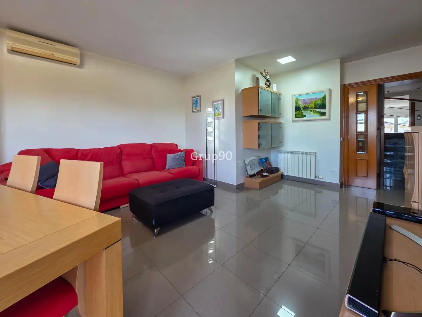 Sala d'estar de Àtic en venda en Lleida amb Aire condicionat, Calefacció i Terrassa