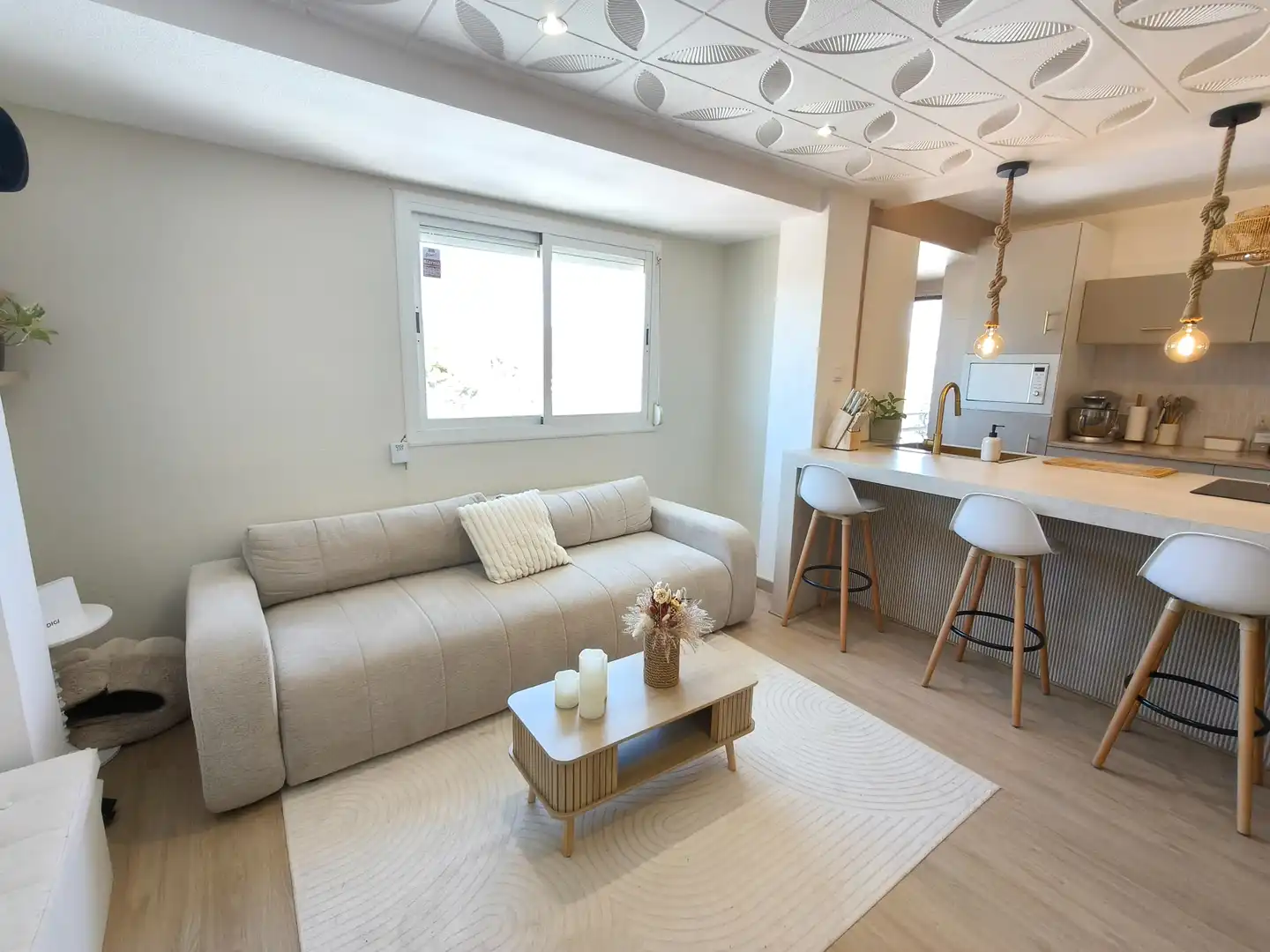 Living room of Flat for sale in Alborache  with Balcony