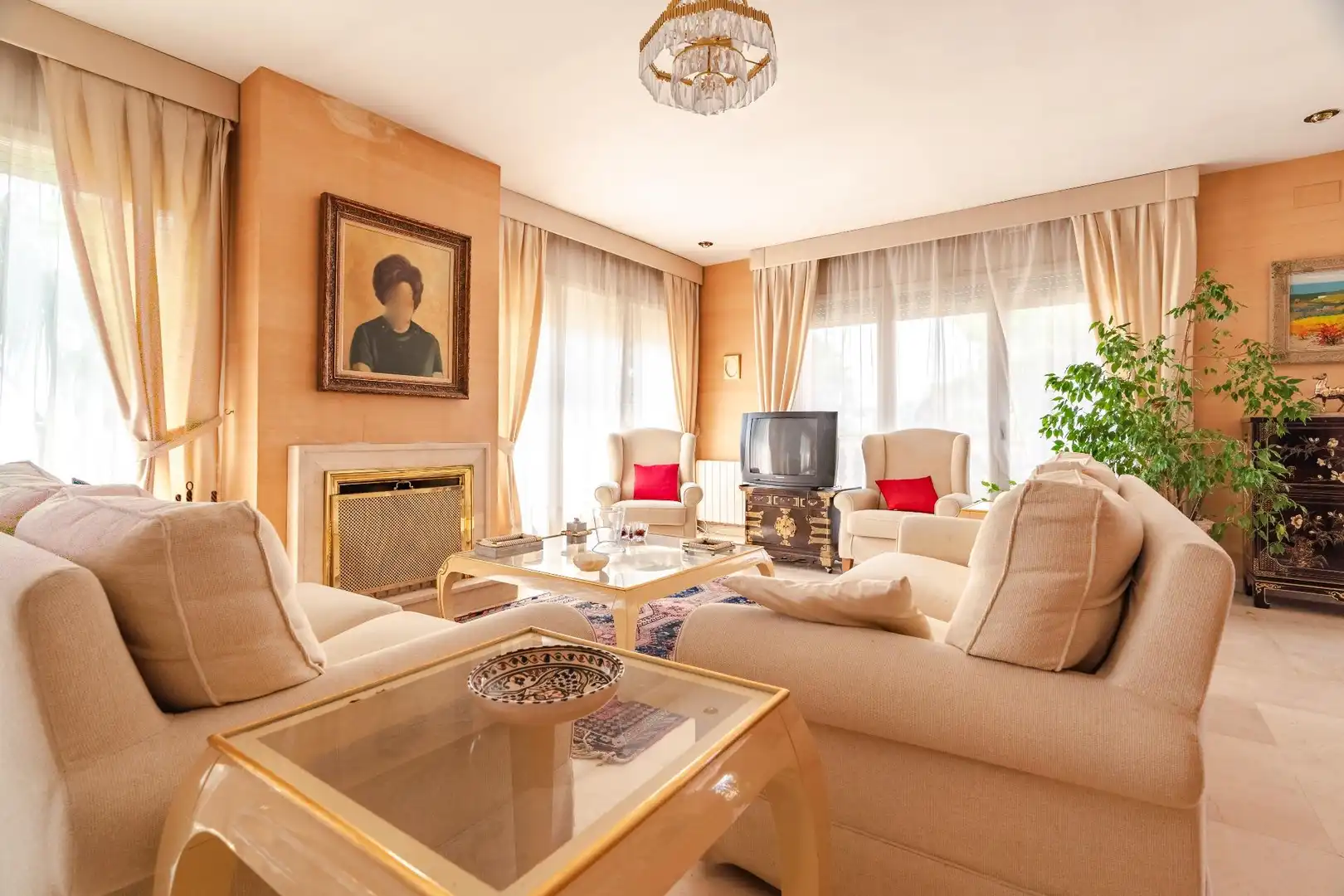 Sala d'estar de Casa o xalet en venda en Móra d'Ebre amb Aire condicionat, Calefacció i Jardí privat