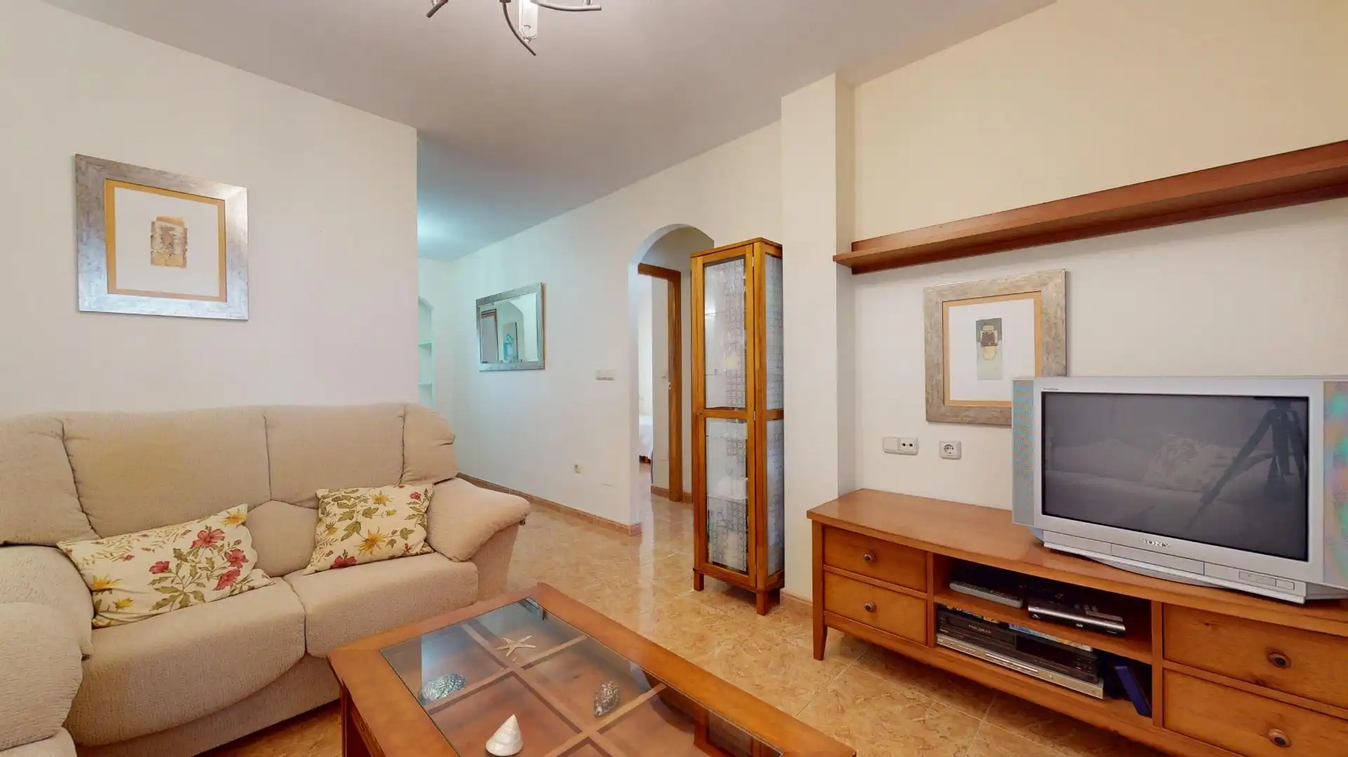 Sala de estar de Dúplex en venta en San Pedro del Pinatar con Terraza, Amueblado y Piscina comunitaria