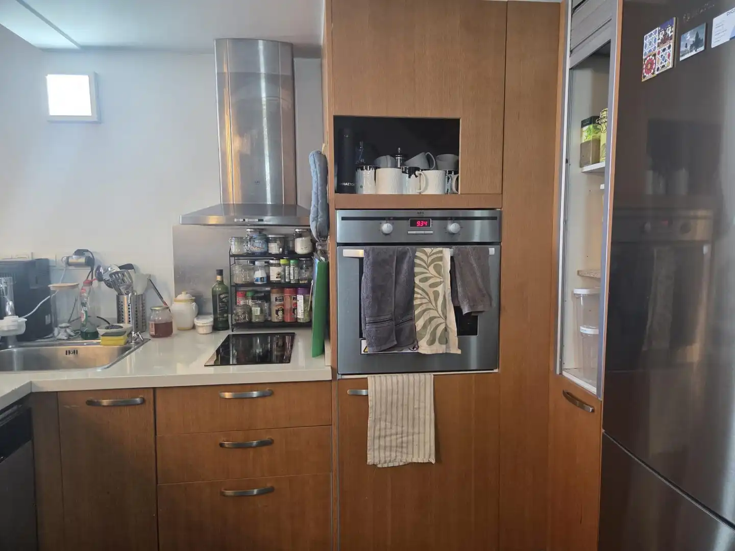 Küche von Dachboden zum Verkauf in Valencia mit Klimaanlage, Terrasse und Möbliert
