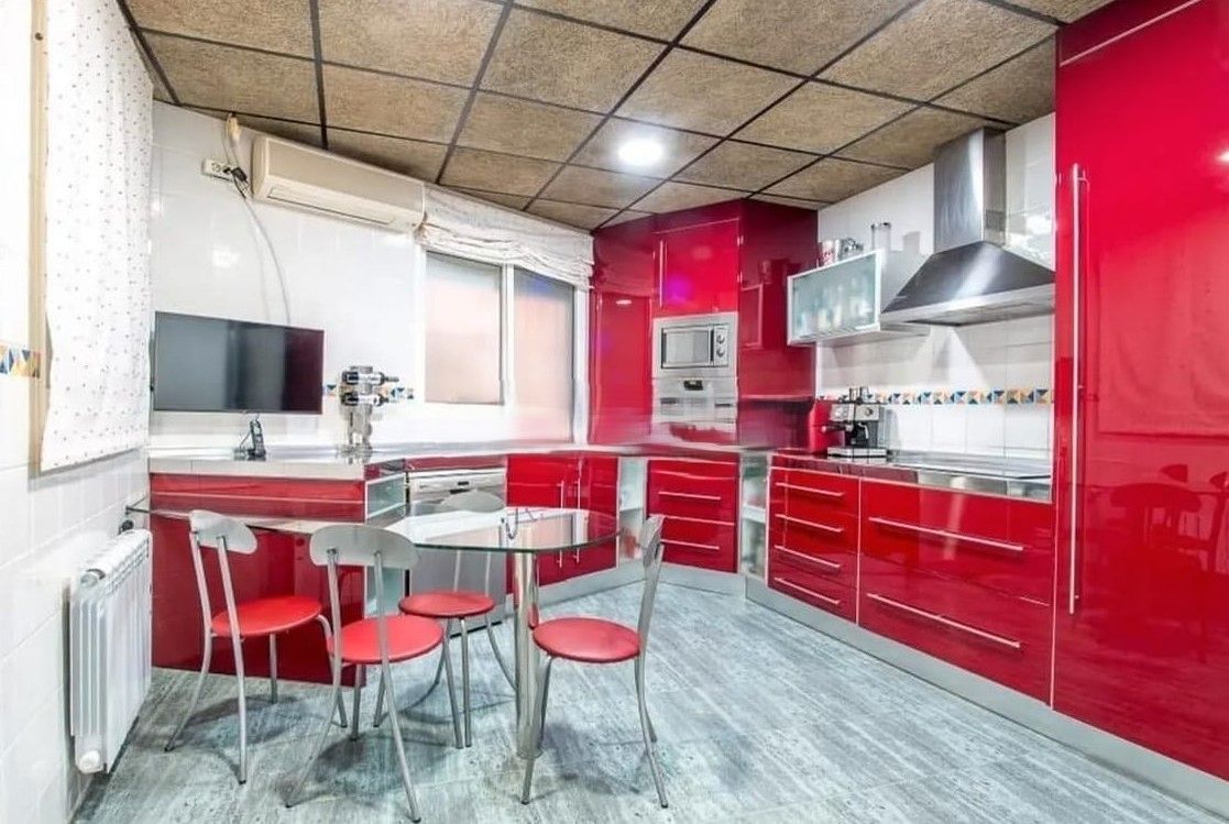 Kitchen of Single-family semi-detached for sale in  Murcia Capital  with Air Conditioner, Heating and Furnished