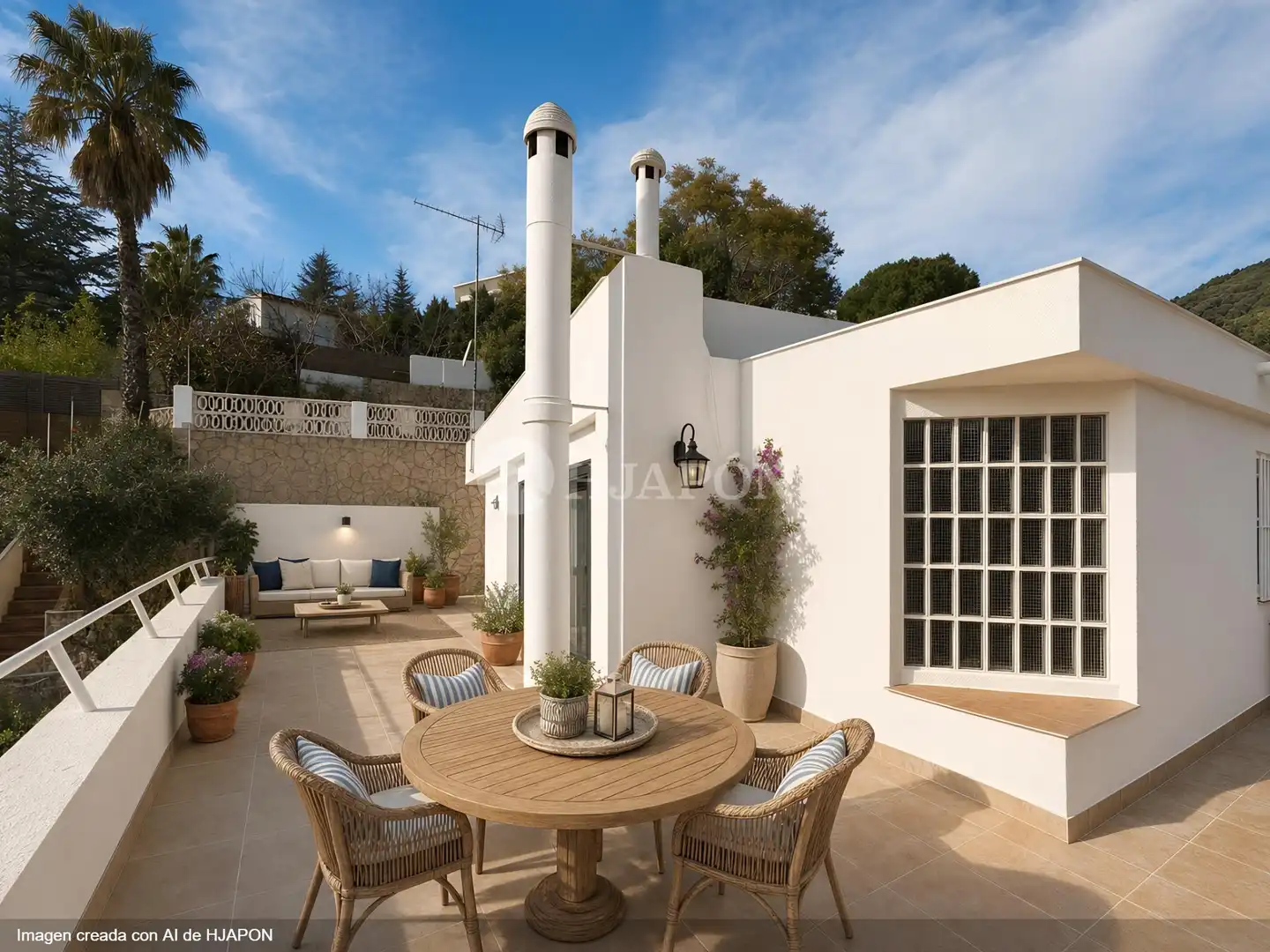 Terraza de Casa o chalet en venta en Alella con Aire acondicionado, Calefacción y Jardín privado