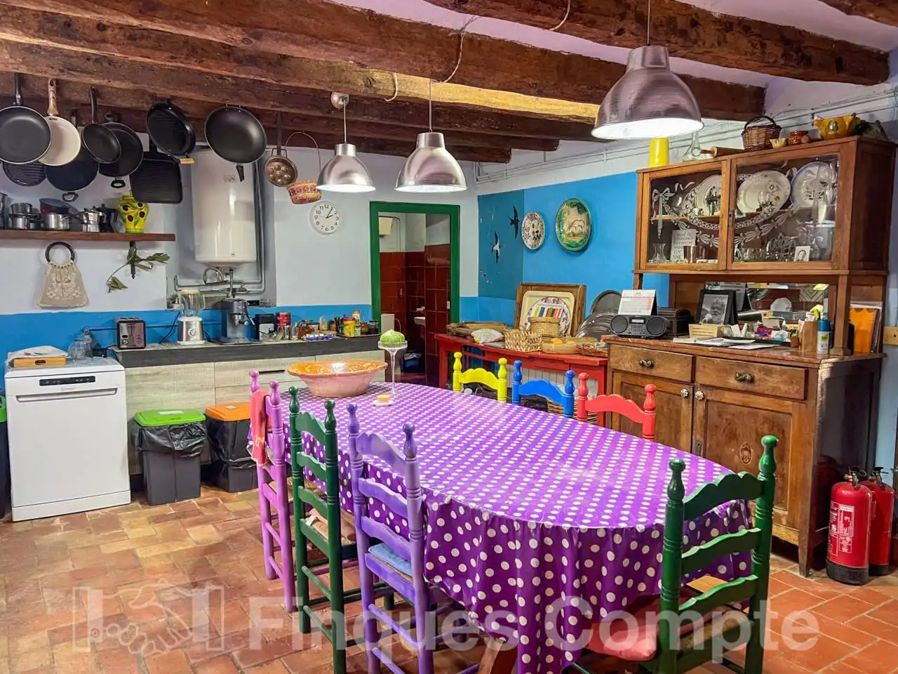 Cuina de Finca rústica en venda en El Vendrell amb Aire condicionat, Calefacció i Jardí privat