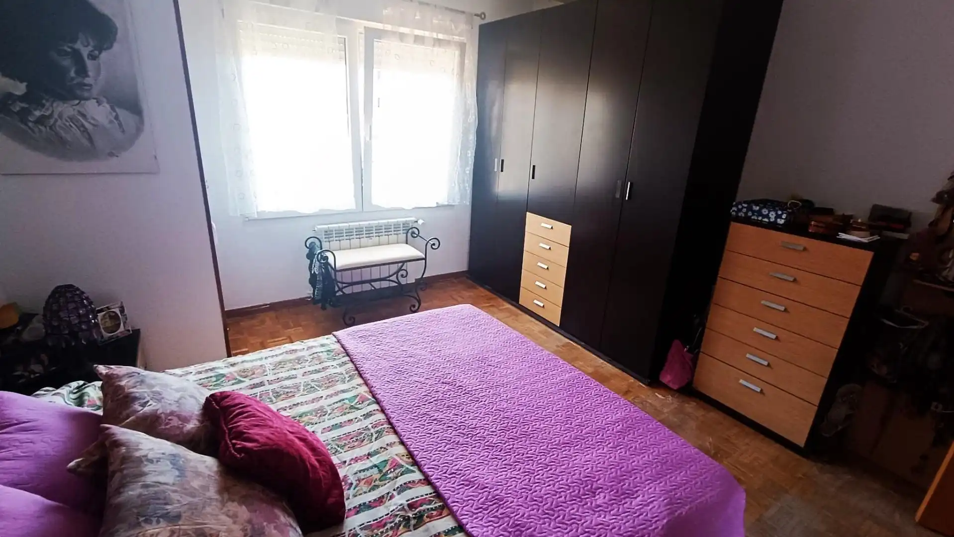 Schlafzimmer von Wohnung zum Verkauf in Zamora Capital  mit Heizung, Parkett und Terrasse