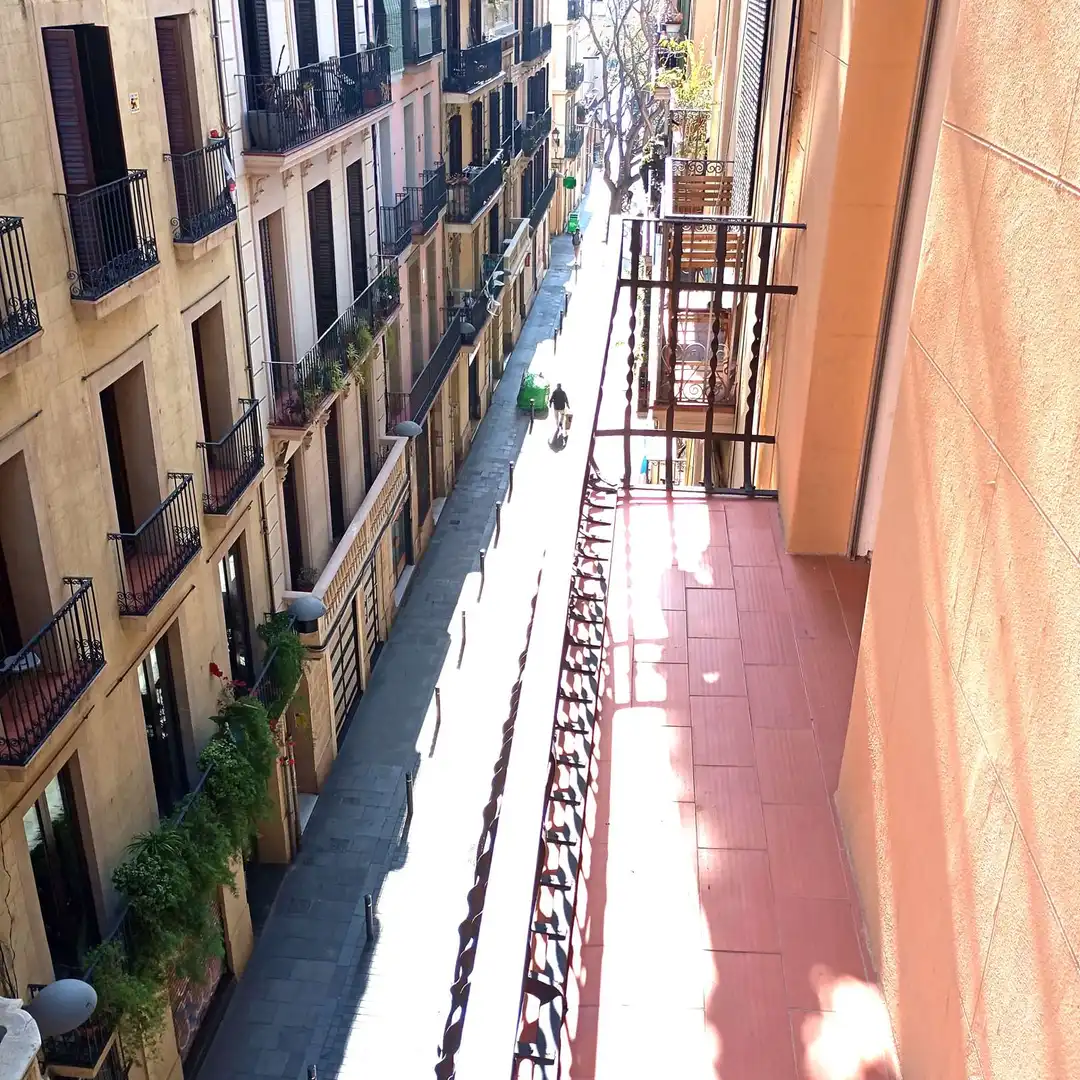 Vista exterior de Apartamento para compartir en  Barcelona Capital con Aire acondicionado, Calefacción y Terraza