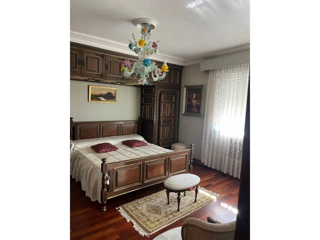 Bedroom of Houses for sale in Santiago de Compostela   with Heating, Private garden and Parquet flooring