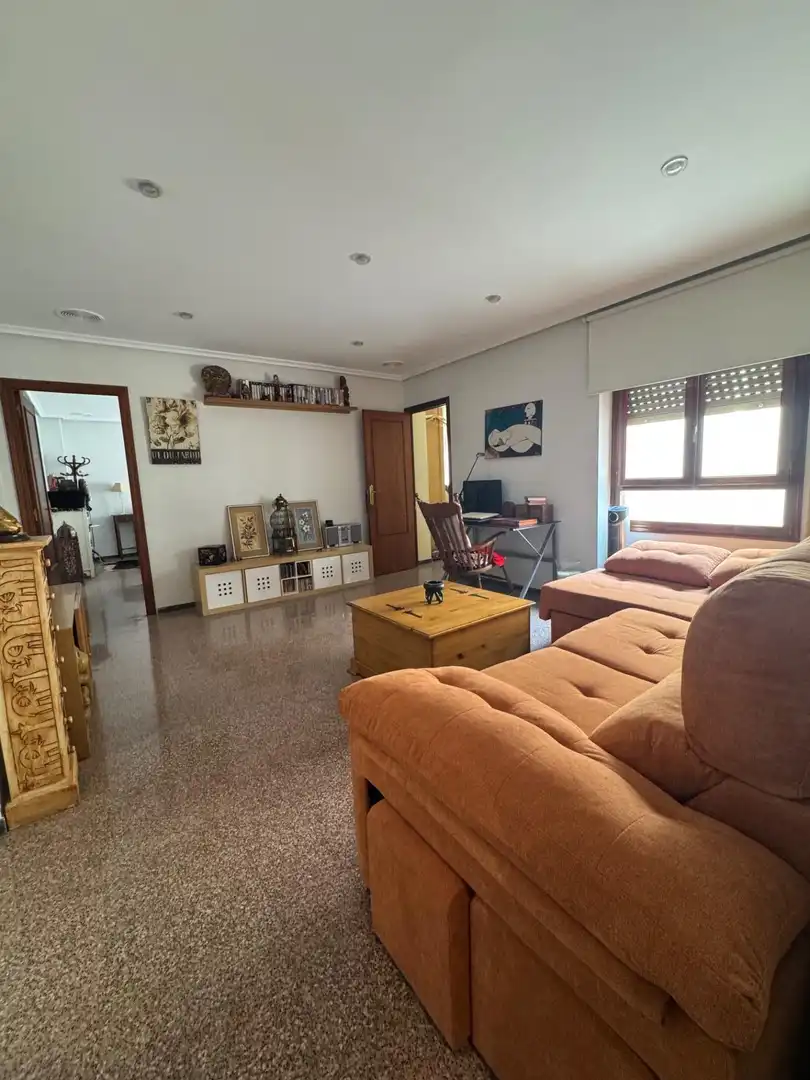 Sala d'estar de Pis en venda en Elche / Elx amb Aire condicionat, Calefacció i Jardí privat