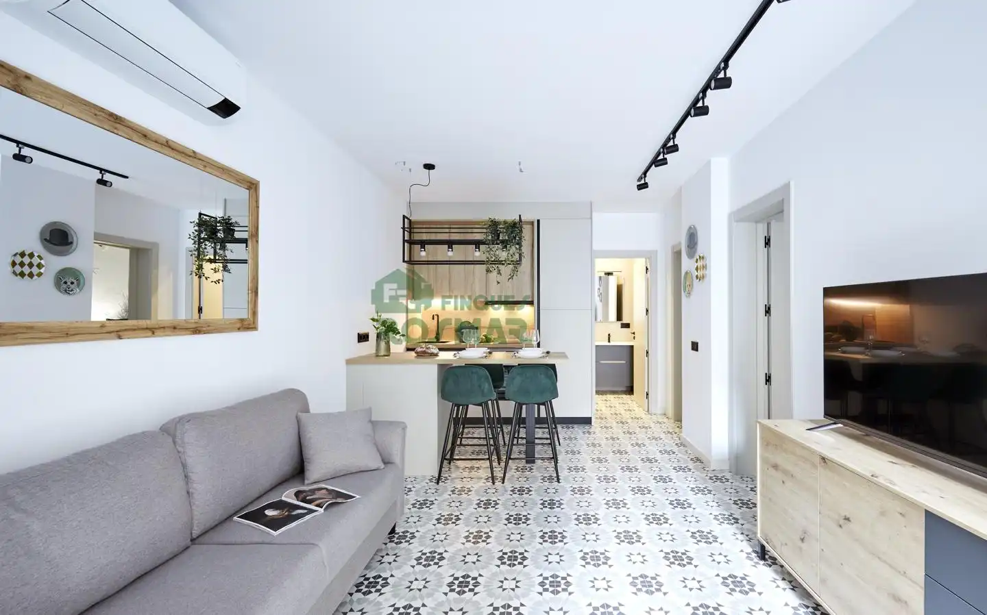 Sala de estar de Casa o chalet en venta en Lloret de Mar con Aire acondicionado