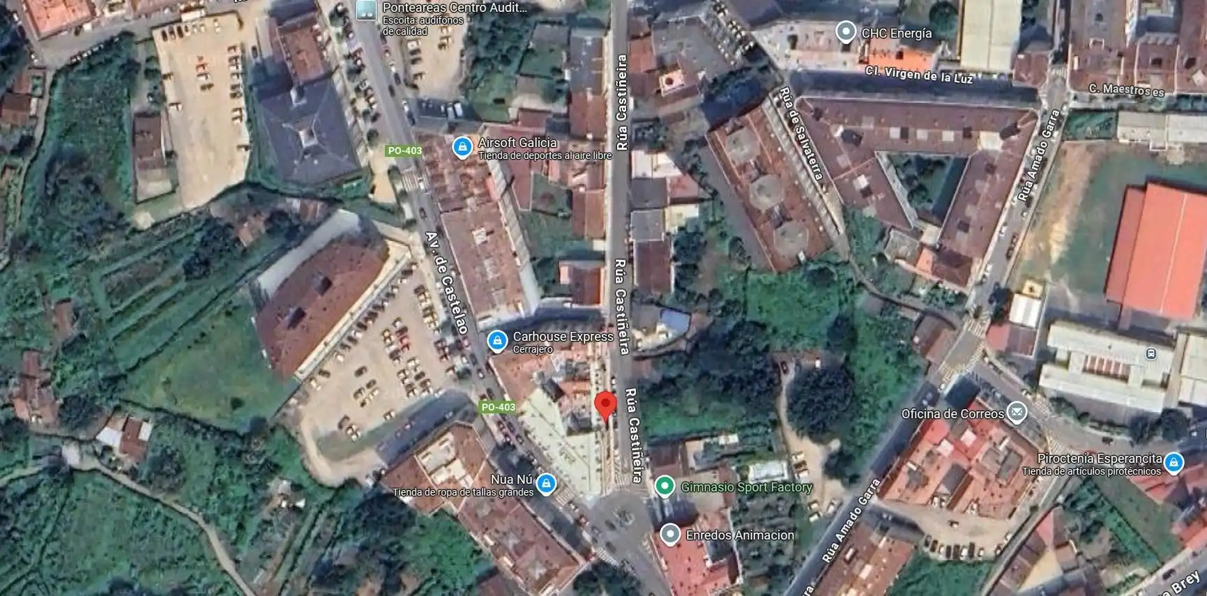 Außenansicht von Wohnung zum Verkauf in Ponteareas mit Heizung, Parkett und Terrasse