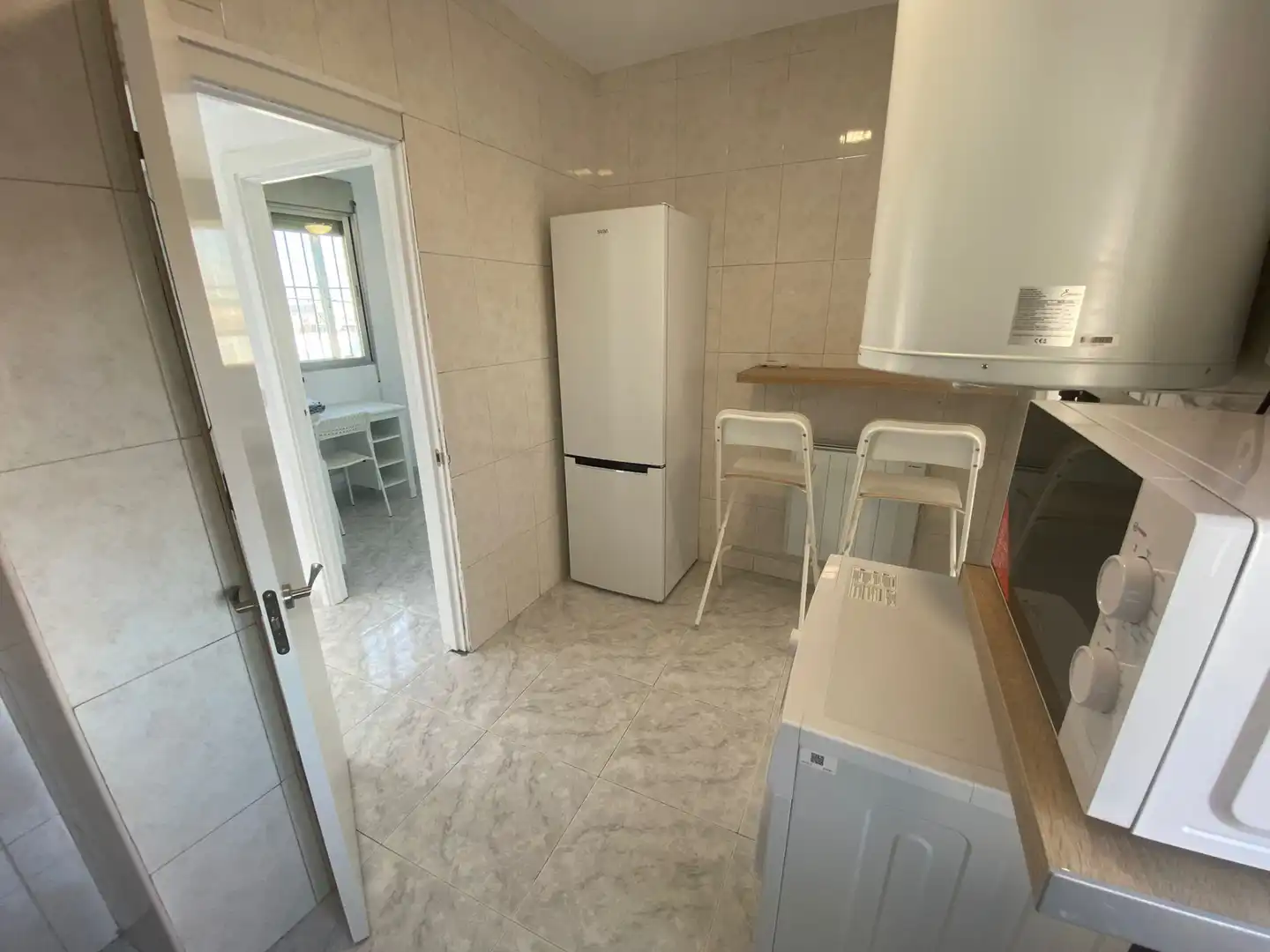 Kitchen of Attic for rent in Madrid  with Heating, Terrace and Furnished