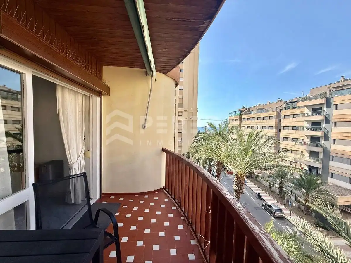 Terraza de Apartamento en venta en Roquetas de Mar con Aire acondicionado, Jardín privado y Amueblado