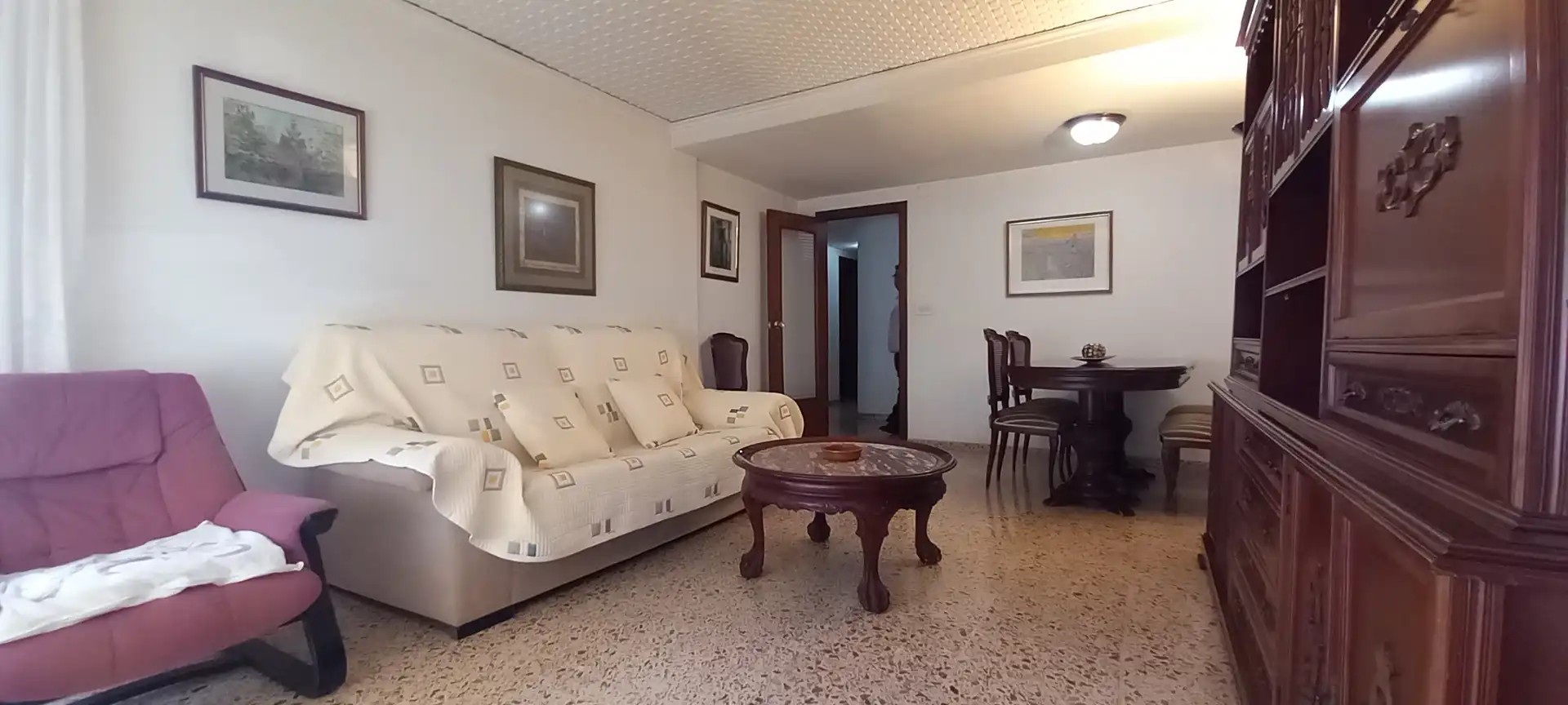 Living room of Flat for sale in Gandia  with Furnished and Balcony