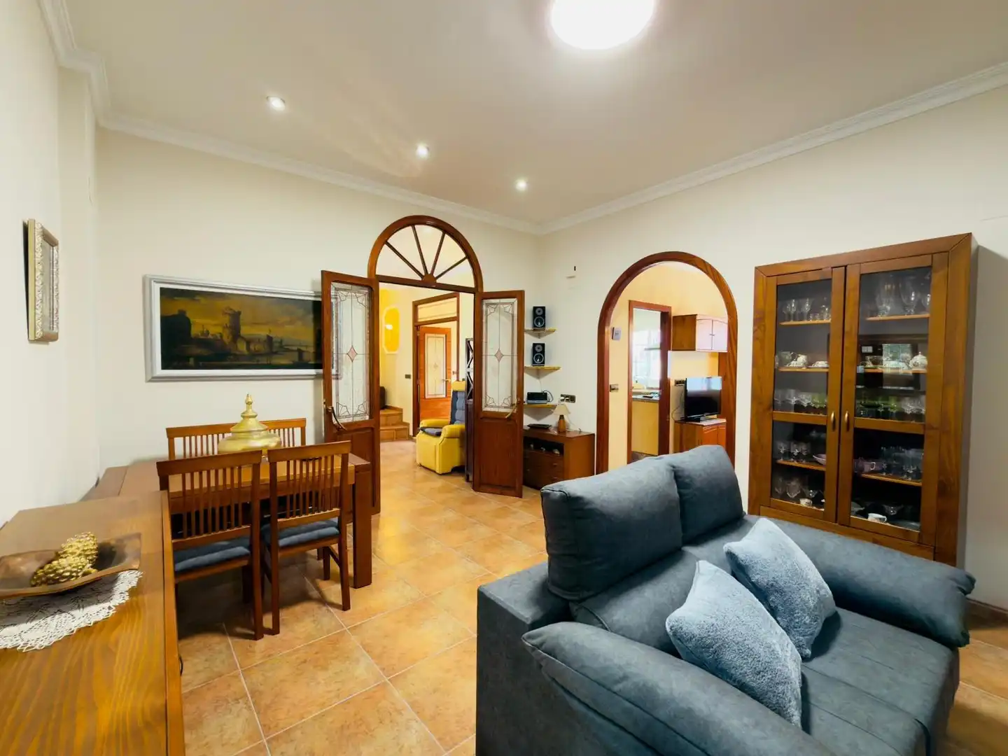Living room of Houses for sale in La Granja de la Costera  with Air Conditioner