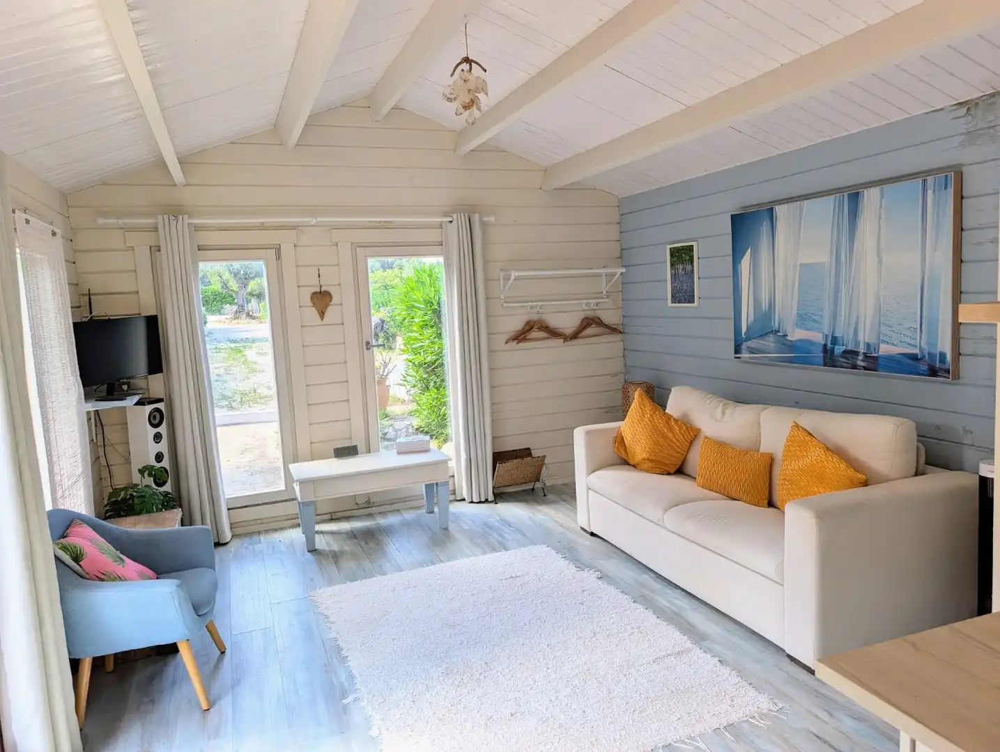 Sala de estar de Finca rústica en venta en Jávea / Xàbia con Aire acondicionado