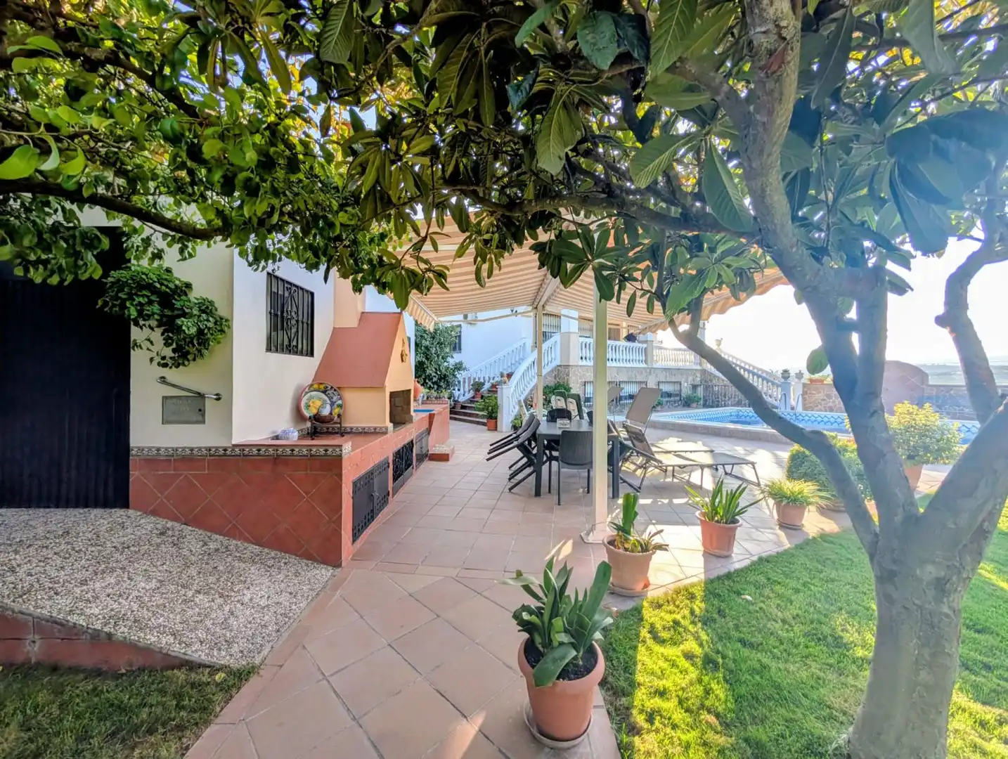 Terrassa de Casa o xalet en venda en Loja amb Aire condicionat, Calefacció i Jardí privat