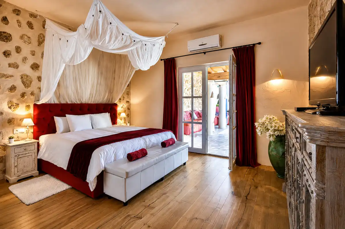 Bedroom of Houses for rent in Santa Eulària des Riu  with Air Conditioner, Heating and Private garden